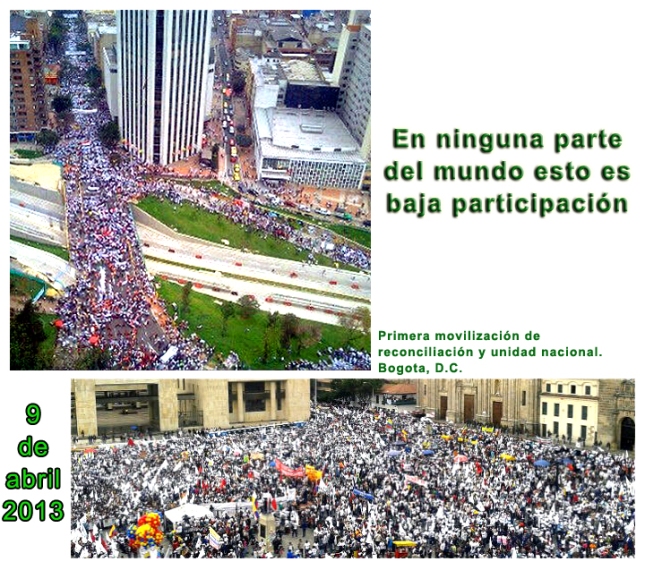 participacion del martes 9 de abril 2013 en Bogotá